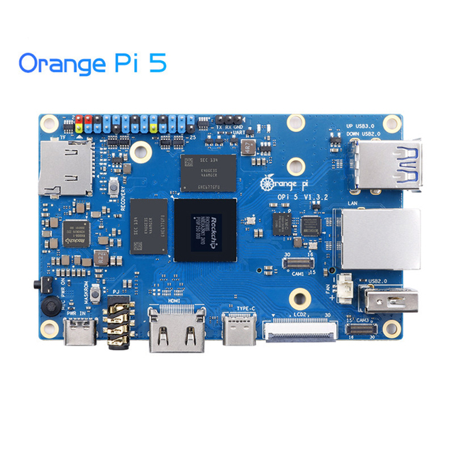 Original Orange Pi5 RAM Single Board Computer Ruixin Micro RK3588S PCIE Module 8 Core NPU 4G/8G/16G Development Board Learning