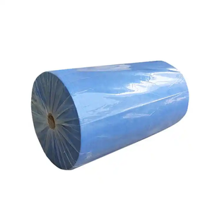 Tissu non tissé SMMS bleu 40 g/m² imperméable, antibactérien, respirant, antistatique, personnalisé pour <span class=keywords><strong>blouse</strong></span> d'hôpital, marque XINGDI - Product Image 6