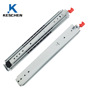 Industrial <strong>Lock</strong> Cabinet Stair <strong>Drawer</strong> Pull 76mm Wide Heavy Duty <strong>Slide</strong> Rail Bearing Guide <strong>Three</strong> Extended Thick Track <strong>Drawer</strong> <strong>Slides</strong> - Product Image 5