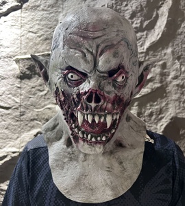 Maschera da Vampiro Halloween Spaventosa Dracula Mostro Design Tradizionale Integrale Stampa Serigrafica Monocolore Casco per Feste <span class=keywords><strong>Horror</strong></span> - Product Image 1