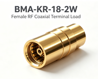 Carga de Terminal Coaxial RF Hembra BMA-KR-18-2W de 2W, Conector de Prueba de Microondas de Alto Rendimiento, Carga Virtual Coaxial de 50 Ohmios