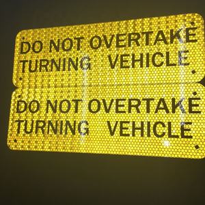 Placa de matrícula de aluminio de alta resistencia personalizada para camiones, película reflectante aprobada por DOT/ECER, placas de matrícula PET PMMA - Product Image 3