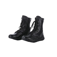 Bottes Tactiques Shero Marron en Cuir de Mode Type Demi-Bottes pour Hommes avec Semelle Intérieure en Caoutchouc, Bottes de Combat Désert en Promotion
