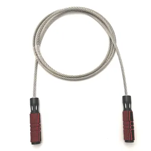 8 Mm Diameter Blote Stalen Kabel Zware Jump Rope Voor Warm Up Oefeningen Schouder Uithoudingsvermogen Training