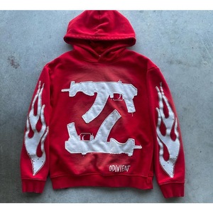 Sweat à capuche zippé épais personnalisé surdimensionné en molleton uni, style streetwear vintage délavé à l'acide avec poches usées pour hommes - Product Image 4