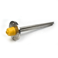 XIAOSHU 3 phases SS316L Tube de chauffage à eau sans couture 220v 6kw DN50 réchauffeur de tige d'immersion à bride pour liquide