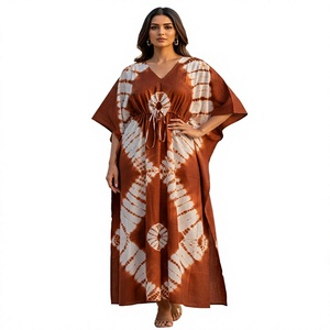 Women's RJ260320d46 Floor-Length <b>Spaghetti</b> Slip Dress <b>Long</b> Sleeve 100% Cotton Tassel Sequin Dot Traditional African Design - Product Image 2