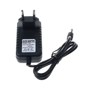 交流110-240V DC 12V 2A通用电源适配器电源充电器适配器欧盟插头5.5毫米x 2.5毫米电源适配器