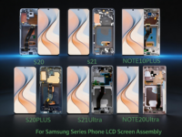S8 S9 S10 S20 S21 S22 S23 S24 Ultra 6.6" LCD Touch Screen Display Assembly Garansi 1 Tahun untuk Perbaikan Ponsel