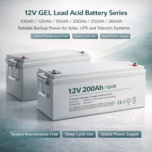 Batterie Gel pour Système de Stockage d'Énergie Solaire 100Ah 150Ah, Batterie Solaire Gel <span class=keywords><strong>12V</strong></span> <span class=keywords><strong>200Ah</strong></span> - Product Image 2