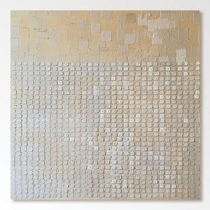 Peinture à l'huile artisanale texturée minimaliste, peinte à la main, encadrée, art mural Wabi-sabi pour studio créatif, bureau, décoration de la maison - Product Image 6