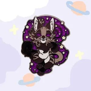 Broches personnalisées en métal moulé avec logo d'équipe spécial, épingles de chapeau à aile, cadre scintillant coloré, épingles en émail Mariachi avec fermoir - Product Image 5