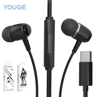 Écouteurs intra-auriculaires filaires stéréo HiFi professionnels YOUGE Type-C, nouveau modèle 2025, son haute définition, prix de gros direct usine