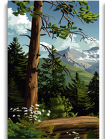 Pintura por Números para Adultos, Kit de Pintura al Óleo Digital DIY de 3 Piezas con Paisaje de Montaña y Río, para Regalo