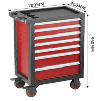 Carrello Portautensili Professionale Multiuso a 7 Cassetti, Robusto e Mobile per Organizzazione Attrezzi