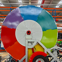 Système d'irrigation agricole mobile 2026 direct usine avec arroseur et enrouleur de tuyau d'eau pour ferme, Modèle 100/500 110/500