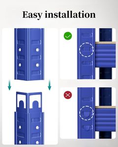 אספקה במפעל 5 שכבות פלדה ללא מדפים תצוגה רב תכליתיים מתלה אחסון מתלה - Product Image 3