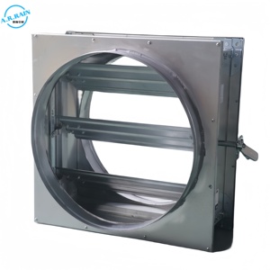Régulateur de refoulement carré à rond 200x200mm, Vanne <span class=keywords><strong>anti</strong></span>-<span class=keywords><strong>retour</strong></span> en acier galvanisé pour la <span class=keywords><strong>ventilation</strong></span> CVC - Product Image 4