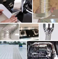 Ruban adhésif en aluminium pour conduites, conçu de manière moderne, résistant à l'humidité, aux fuites, imperméable et offrant une performance d'étanchéité