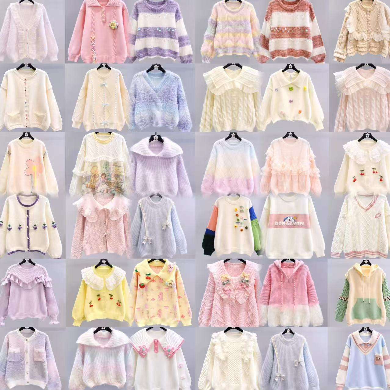 Korean Cute Sweaters Adorable Fashion for Women Kids