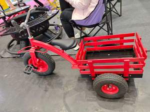 Tricycle pour enfants avec chariot de transport amovible - Vélo à pédales d'extérieur pour travaux de jardinage, plantation et jeux en cour - Product Image 4