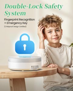 Dispensador de Pastillas Inteligente Colorwing 2025 para Personas Mayores, Organizador de Medicamentos Automático de 31 Compartimentos, Bluetooth/Alarmas/Huella Dactilar/Mecánico - Product Image 4