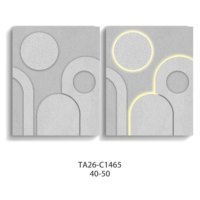 Tableau mural géométrique minimaliste LED sur toile, cadre moderne pour salon, grande peinture murale suspendue