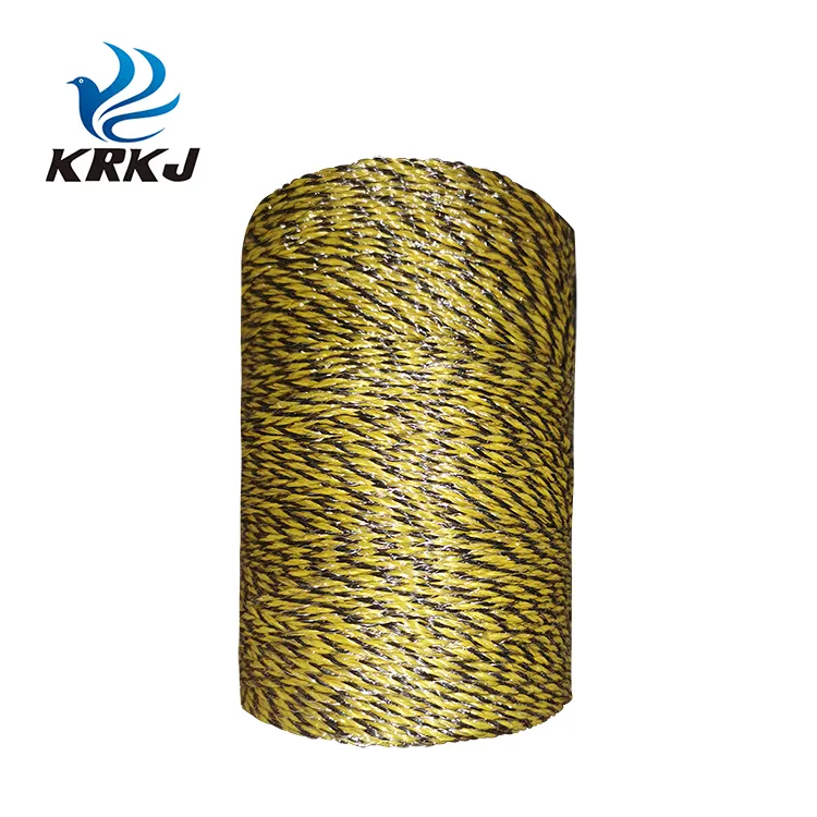 CETTIA Farming use electric fence insulator 3 strands 6 stainless steel 0.15mm diameter poly wire for livestock