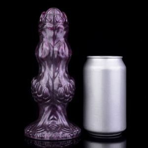 Dildo Ovipositor Manual Hueco de Silicona Estilo Fantasía para Hombres y Mujeres, Juguete Adulto 18+ con Tapón Anal y Masturbador Vaginal - Product Image 5