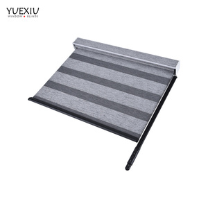 BK501 fenêtre occultant Double couche tissu moderne <span class=keywords><strong>Projection</strong></span> bureau stores manuel baguette tige système zèbre aveugle ombre - Product Image 3