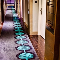 Moquette Axminster haute densité résistante aux taches en rouleau pour couloir d'hôtel, hall, passage, salle de conférence