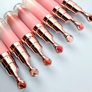 Gloss à lèvres végétalien mignon avec tête de massage, en petite série, non collant, marque privée, finition ultra brillante, à base de plantes - Product Image 4