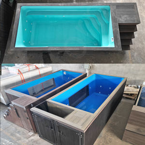 Piscine hors sol en fibre de verre, grande piscine extérieure personnalisée, résistante aux fissures, aux UV, à la corrosion et au vent - Product Image 6