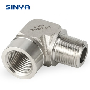 Tube d'instrumentation Raccord Raccords De Tuyauterie Coude de Rue En Acier Inoxydable 316 1/8 "NPT Mâle 1/2" NPT Femelle <span class=keywords><strong>Fileta</strong></span> - Product Image 1