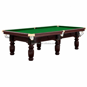 Table de billard en bois massif chinois, style <span class=keywords><strong>8</strong></span> boules noires, 9 pieds, pour usage commercial ou domestique - Product Image 1