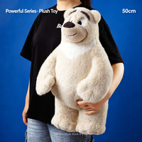 Peluche Ours Komfey 50cm en Coton PP Rembourré, Cadeau d'Anniversaire avec Doublure en Maille pour les Amateurs d'Animaux de 8 Ans et Plus