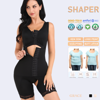 Ganzkörper-Korsett Bodysuit Formende Strumpfhose Postpartale Gürtel Fajas Kolumbianische Shapewear Po-Lifting Damen Modellierende Unterwäsche