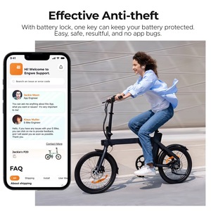 Vélo électrique de route EU ENGWE P20 20 pouces, 7 vitesses, 250W, pliable, batterie lithium 36V, vélo électrique de ville pour adultes, 25 km/h - Product Image 3