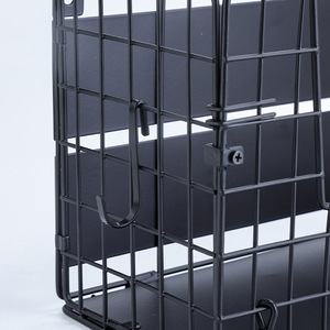 Panier de rangement magnétique artisanal pour réfrigérateur, linge, multi-usages, en acier au carbone noir, 1 couche - Product Image 4