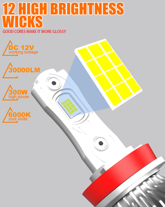 Mới nhất mô hình T60 Auto <span class=keywords><strong>Led</strong></span> Đèn Pha H11 H7 H4 Đèn Pha 300 wát <span class=keywords><strong>LED</strong></span> Đèn pha Bóng Đèn Xe Đèn <span class=keywords><strong>Led</strong></span> nhà máy bán buôn - Product Image 2