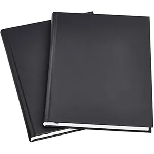 Meilleure vente logo personnalisé taille écriture lisse pu cuir couverture rigide a5 carnet noir