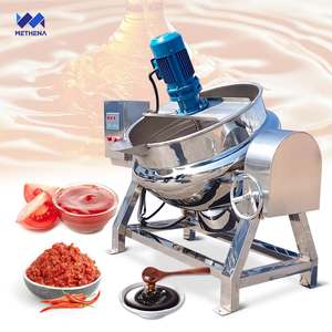 <span class=keywords><strong>Olla</strong></span> Eléctrica de Acero Inoxidable de 200l 500l <span class=keywords><strong>con</strong></span> Agitador, Inclinable, Vapor Vertical, Chaqueta de Aceite, Hervidor de Calor - Product Image 1