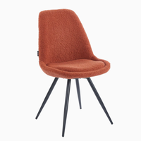 Chaises de salle à manger empilables en métal, style nordique américain moderne, luxe léger, imperméables, pour la maison, le bureau et l'hôtel