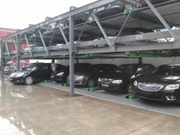 Système de stationnement de voitures semi-automatique multi-niveaux en acier avec capacité de charge de 2500 kg, motorisé et contrôlé par PLC, élévateur de stationnement type puzzle