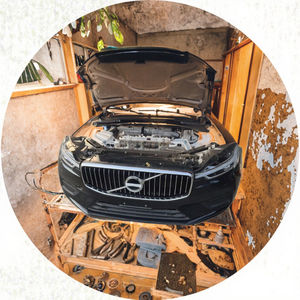 Ensemble de ventilateur de radiateur chromé de phare de calandre de pare-chocs avant d'occasion d'origine pour pare-chocs de voiture <span class=keywords><strong>Volvo</strong></span> XC60 XC90 - Product Image 3