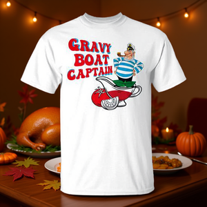 T-Shirt Promozionale Premium a Tema Capitano Gravy Boat per il Ringraziamento - Product Image 3
