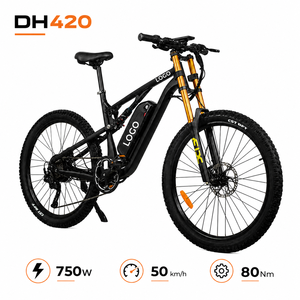 Bicicleta Eléctrica de Montaña DH420 750W al por Mayor, 20AH, Alcance de 80KM, Alta Velocidad de 50km/h - Product Image 1