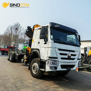 シノトラック 6x4 12トン折りたたみ式伸縮クレーン搭載トラックシャーシ、揚程12.5m、スパン16m、建設向け高効率 - Product Image 4