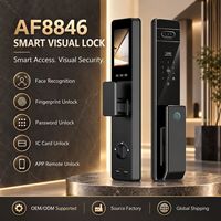 Serrure de porte intelligente avec caméra de reconnaissance faciale 3D, serrure de porte à reconnaissance faciale entièrement automatique pour la maison