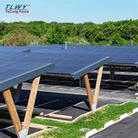 Sistema di Montaggio Fotovoltaico per Carport da 10kW, Facile da Installare, Pannelli Solari Impermeabili per Strutture di Parcheggio Auto